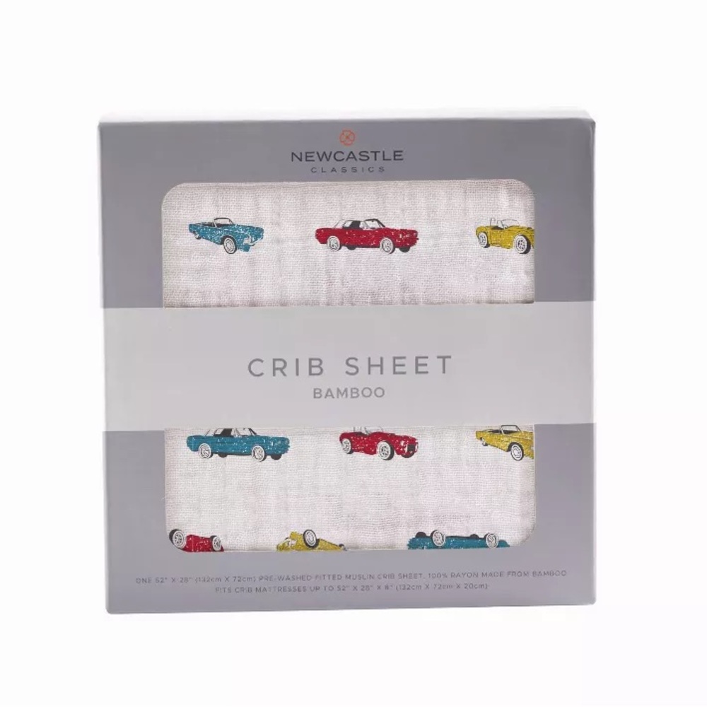 Vintage Muscle Cars Crib Sheet